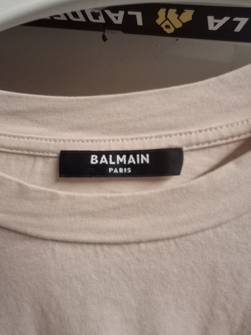 Balmain Pale Pink Short Sleeve Tee